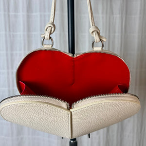 VERONA heart shaped leather handbag