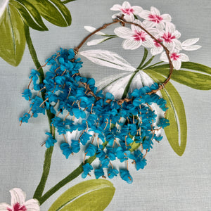 'Josephine' multi-strand resin bougainvillea necklace