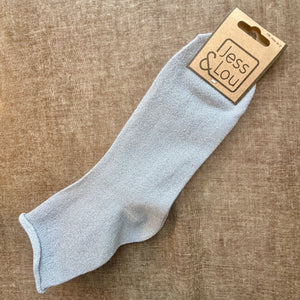 DONCASTER sparkly lurex ankle socks