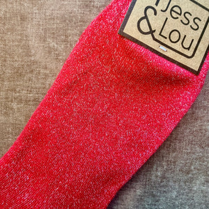 DONCASTER sparkly lurex ankle socks