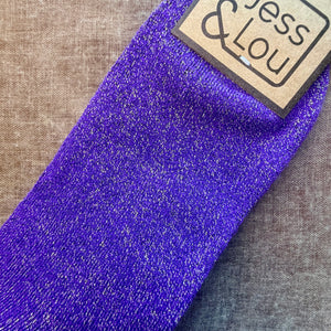 DONCASTER sparkly lurex ankle socks