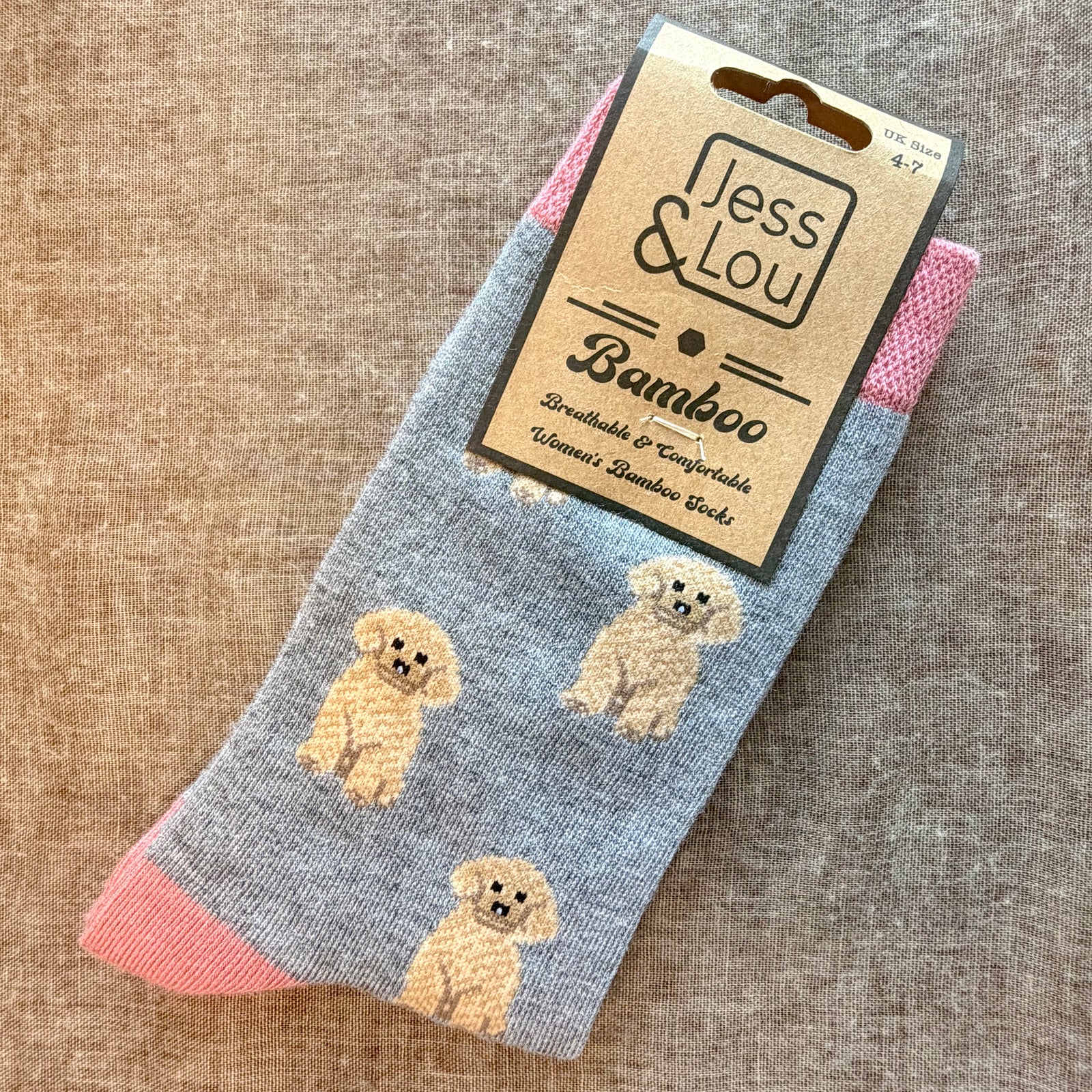 CHELTENHAM cute dog ankle socks