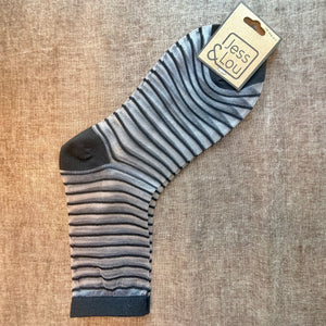 NEWBURY mesh stripe ankle socks
