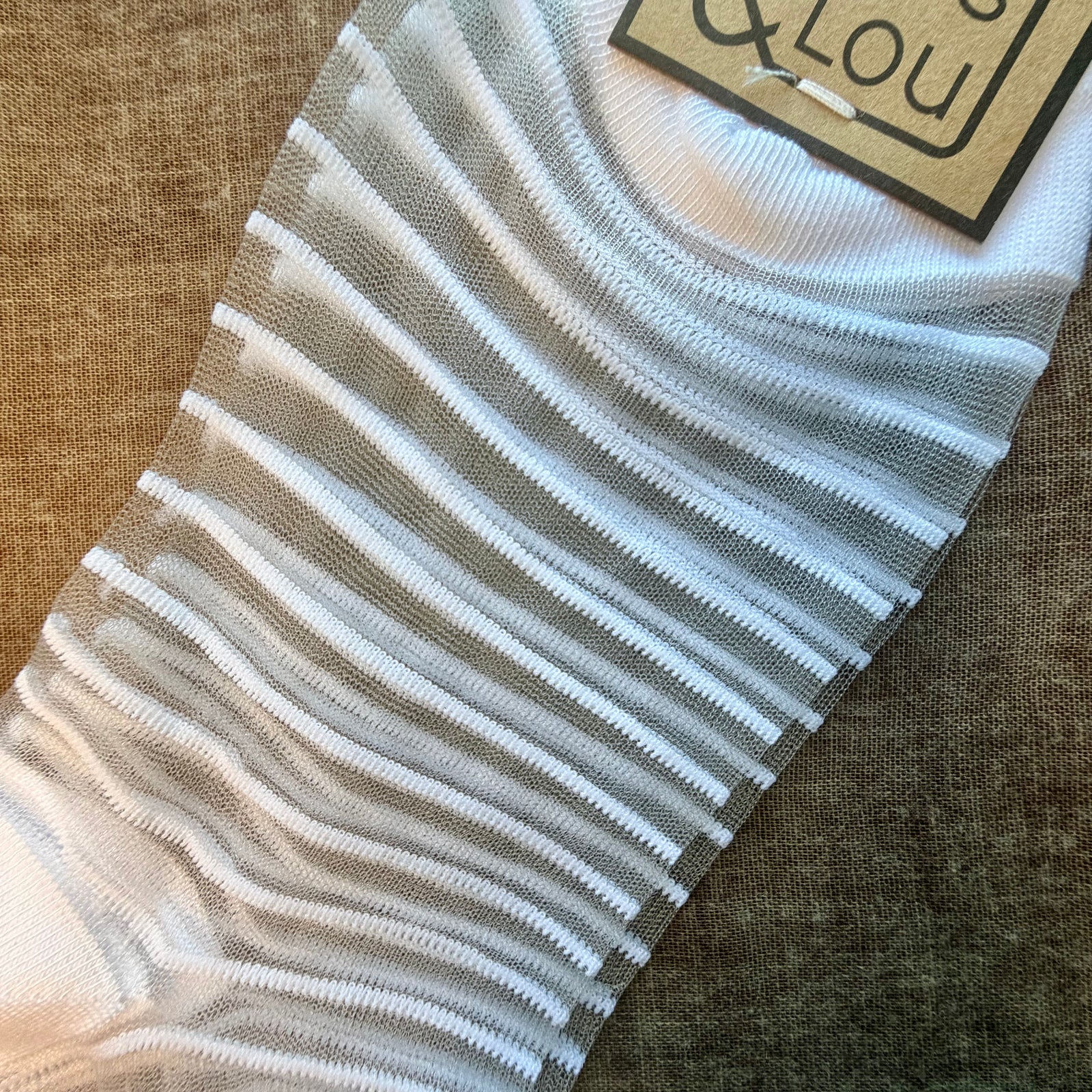 NEWBURY mesh stripe ankle socks