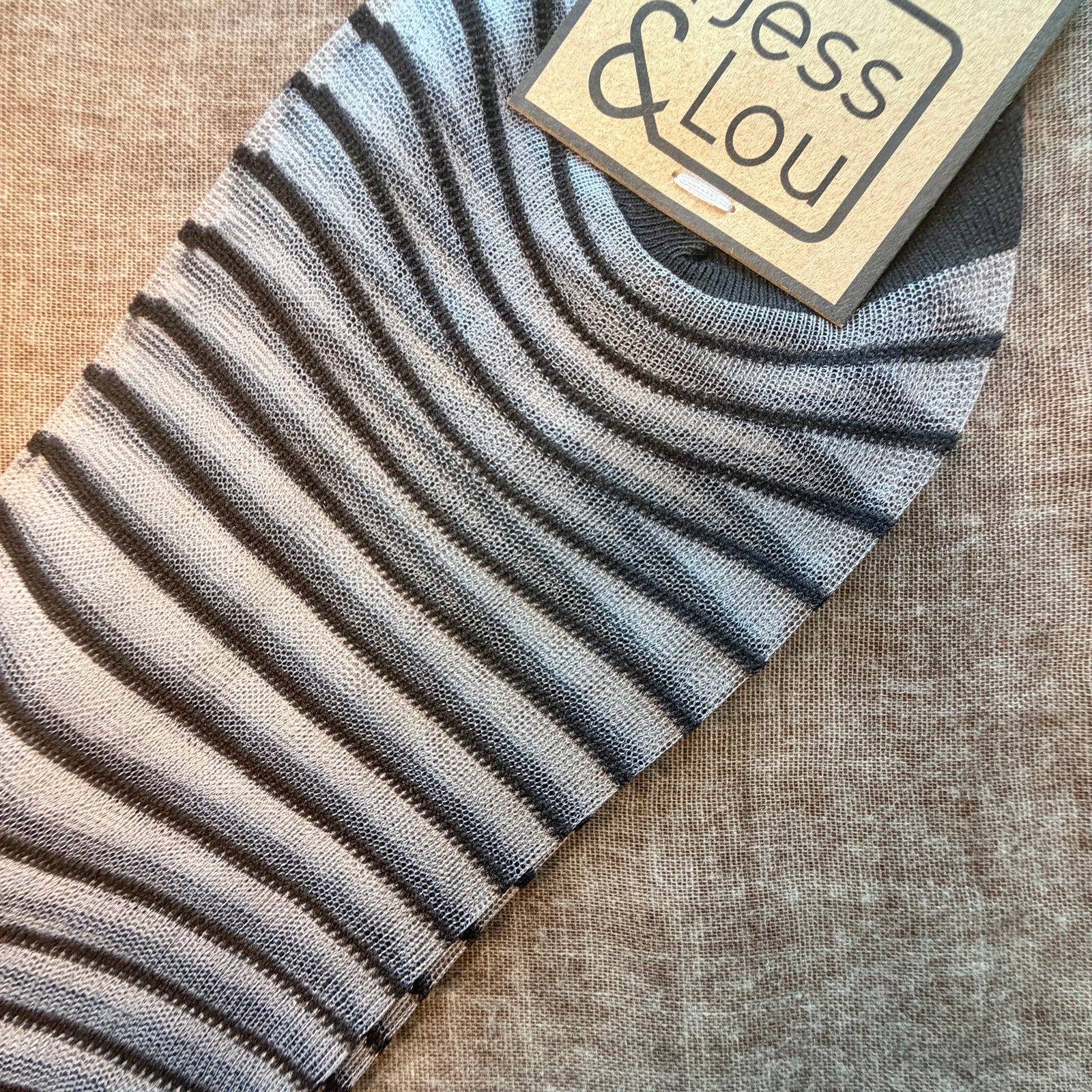 NEWBURY mesh stripe ankle socks