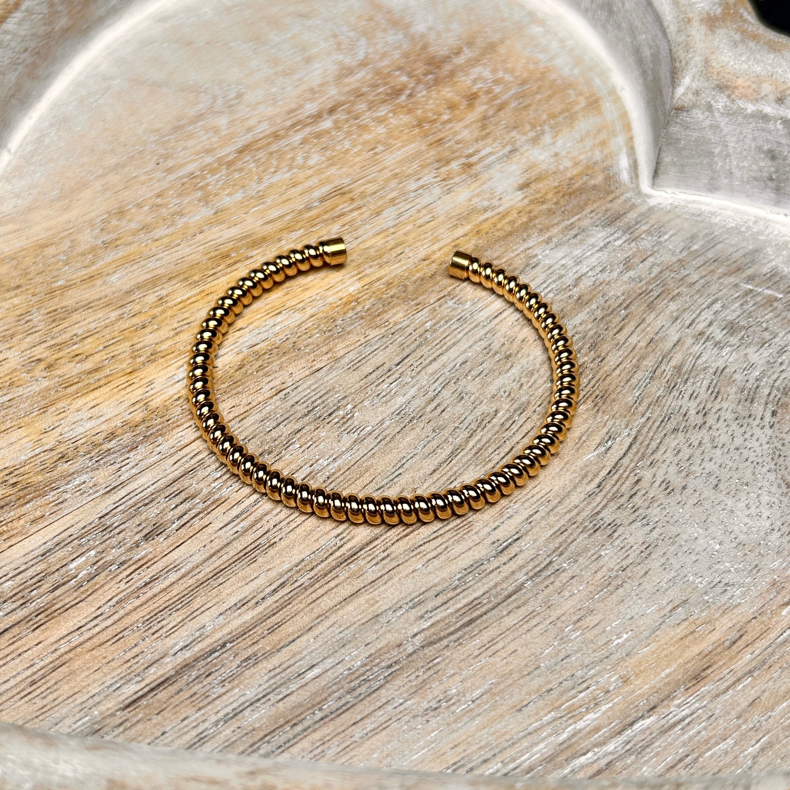 LARA metal mini ball bangle bracelet