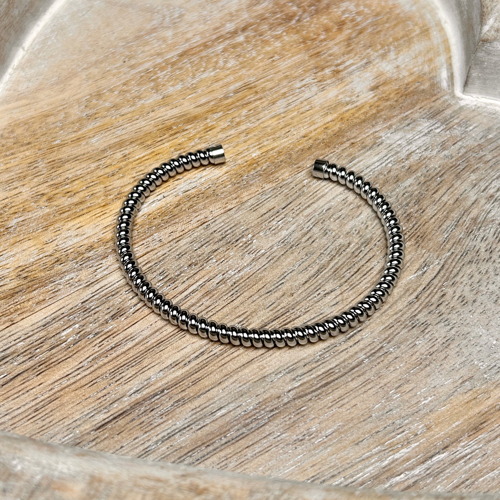 LARA metal mini ball bangle bracelet