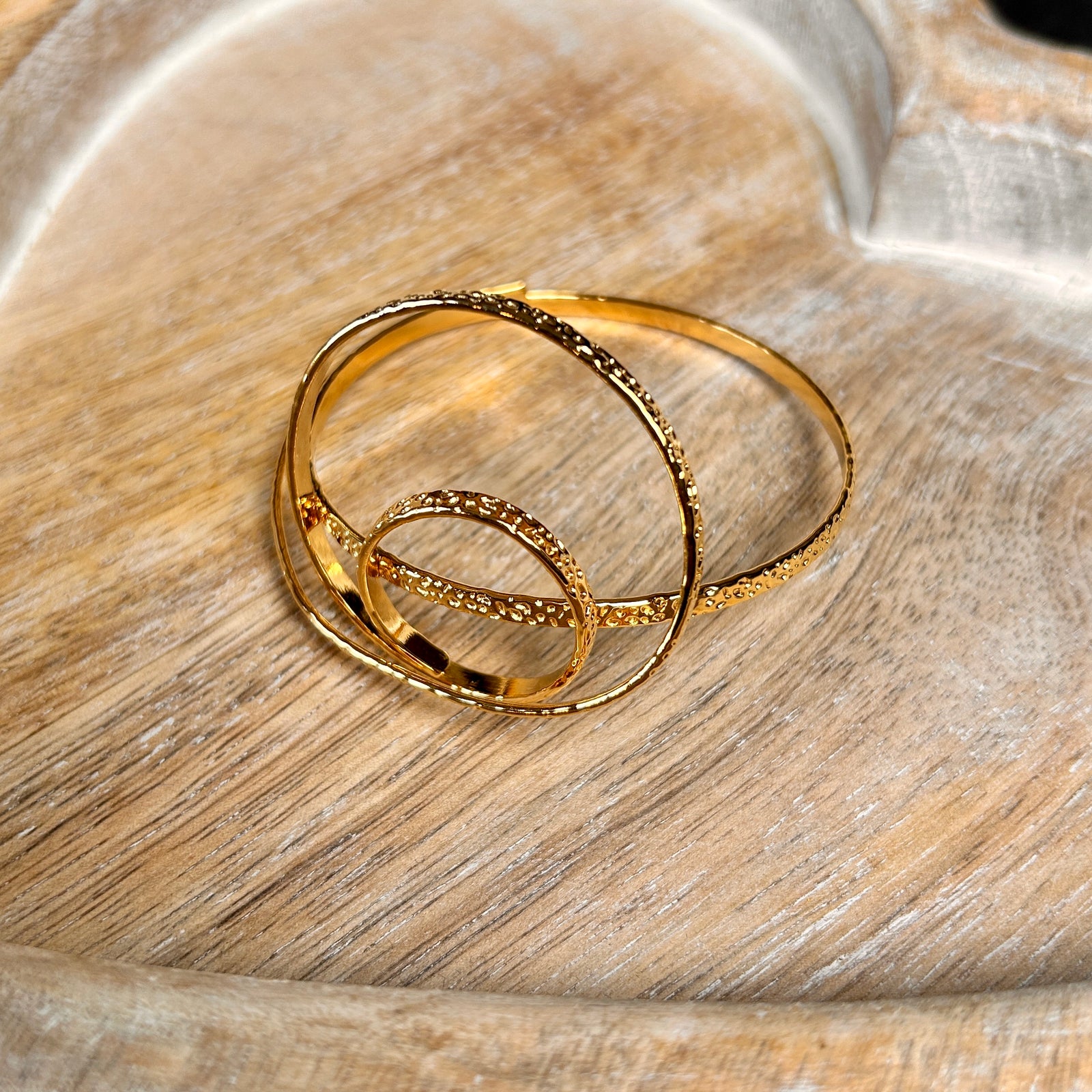 ANGELA metal circles bangle bracelet