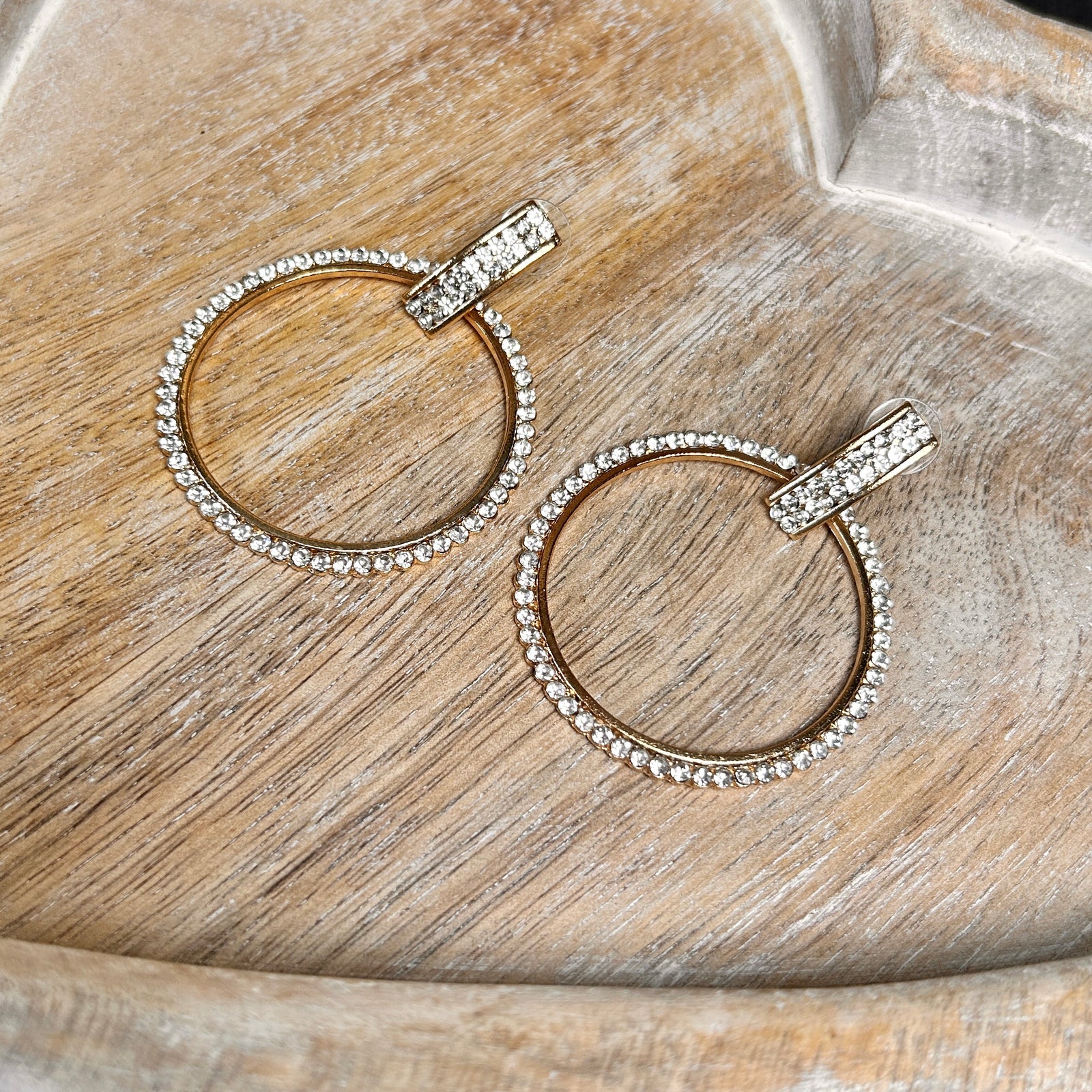 LAVERNE crystal drop pendant earrings