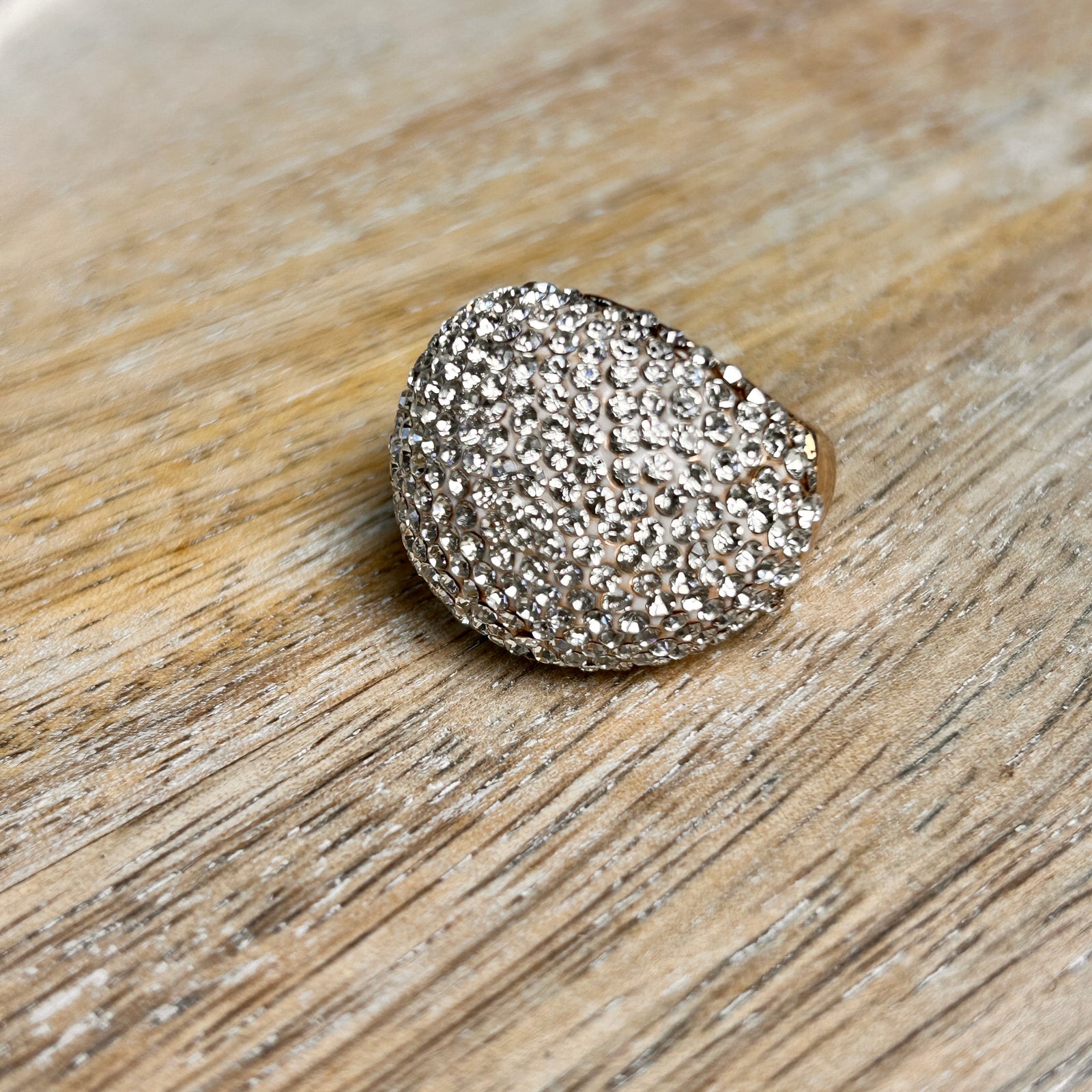 ADA crystal stretch cocktail ring