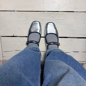 DONCASTER sparkly lurex ankle socks