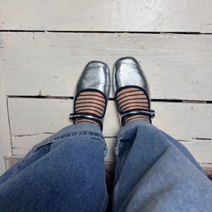 NEWBURY mesh stripe ankle socks