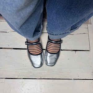 NEWBURY mesh stripe ankle socks