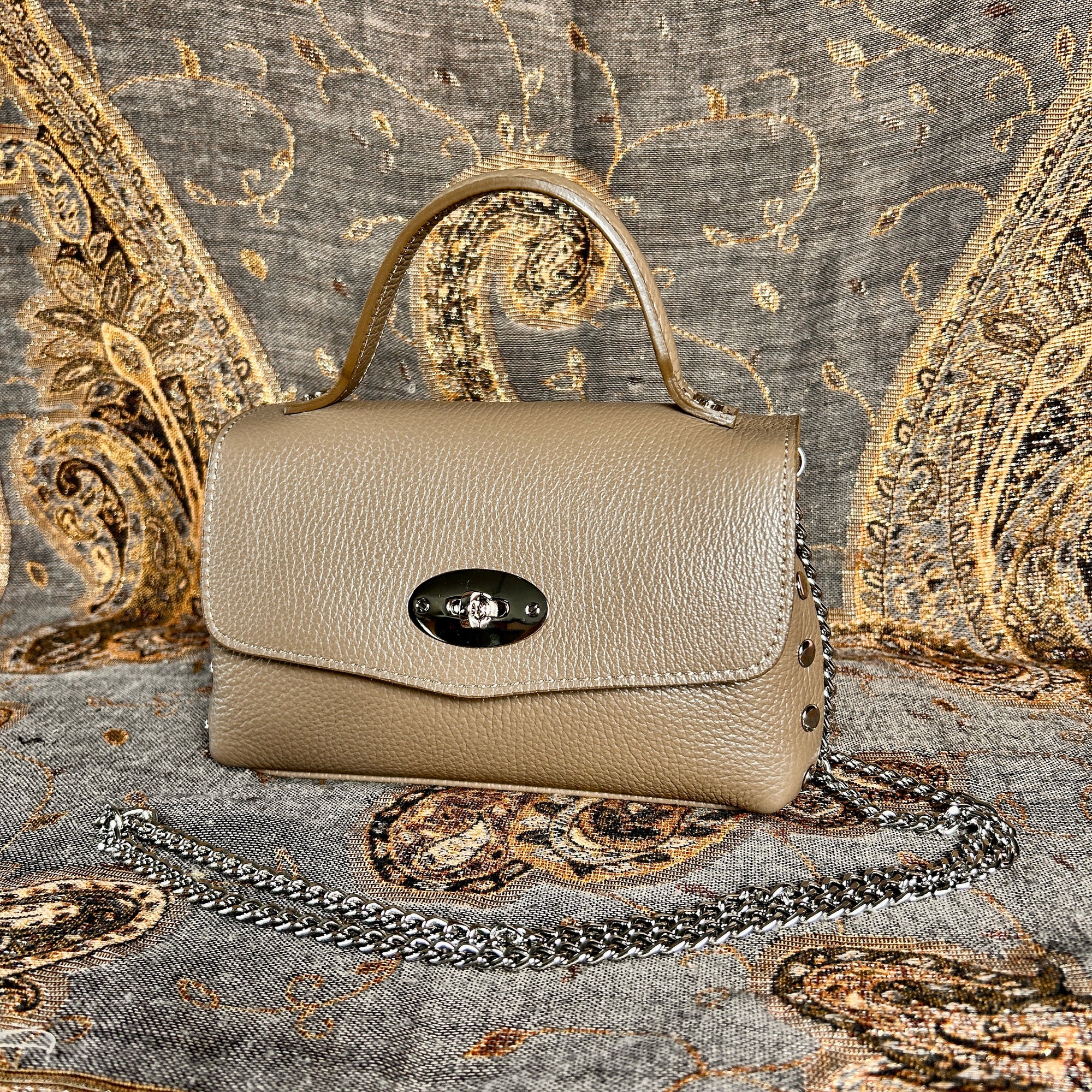 MILAN small leather studded handbag