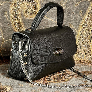 MILAN small leather studded handbag