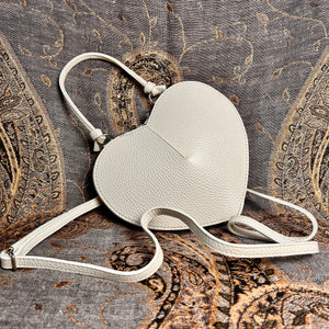 VERONA heart shaped leather handbag
