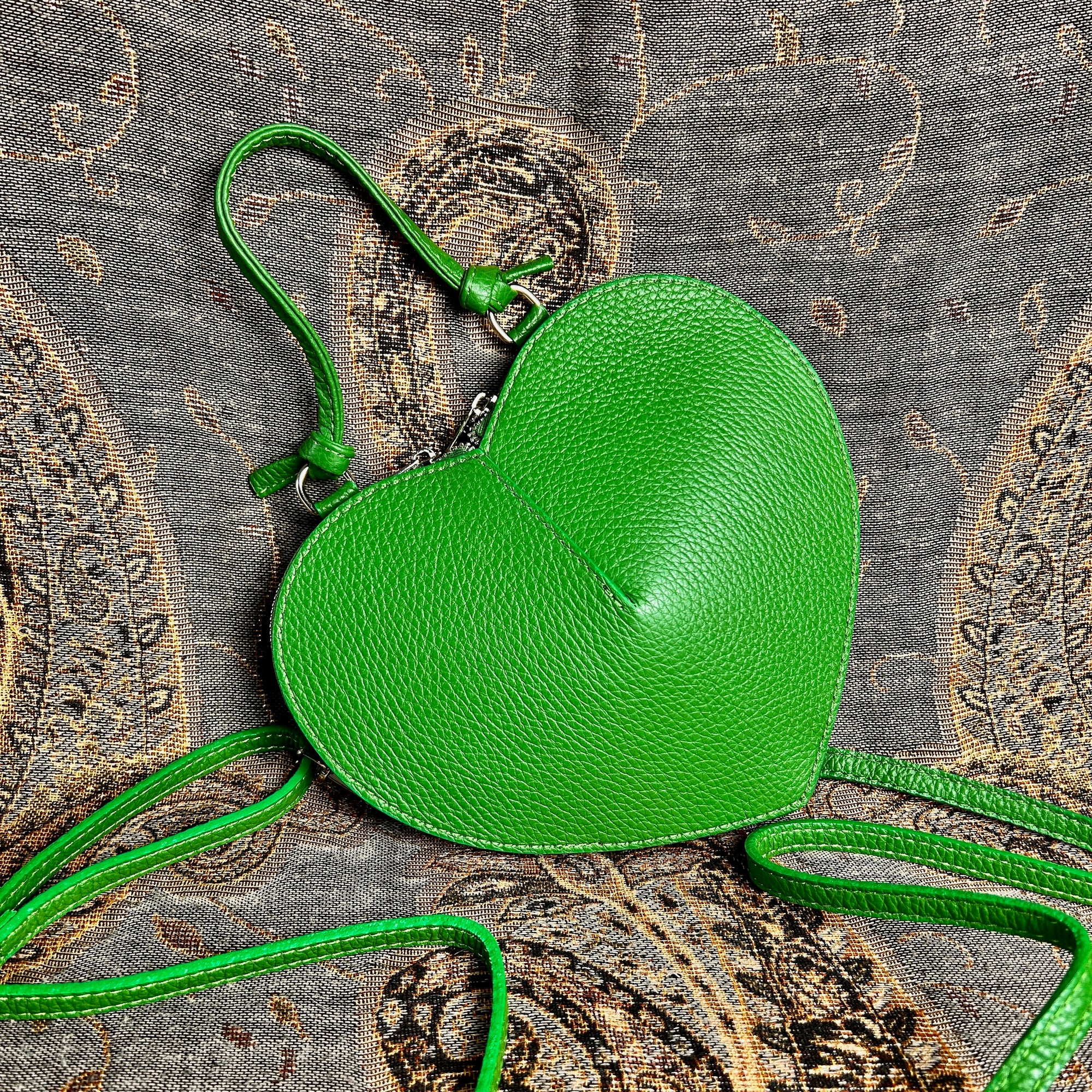 VERONA heart shaped leather handbag