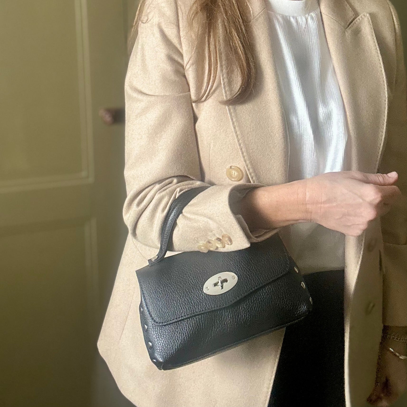 MILAN small leather studded handbag