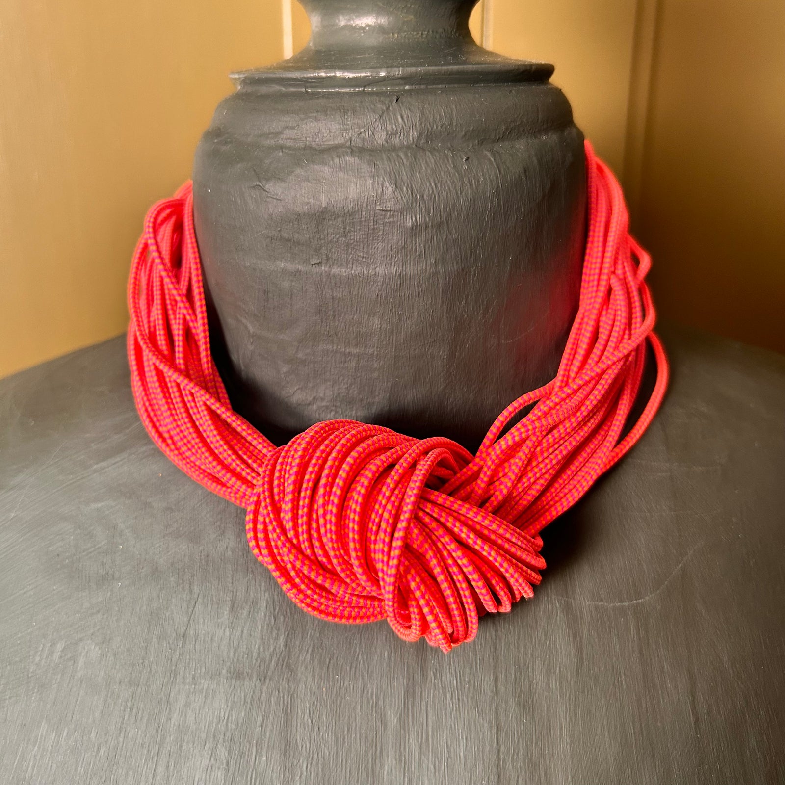 ARABELLA elastic knot choker necklace
