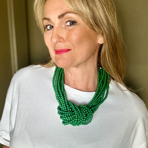 DOREEN resin bead knot choker necklace
