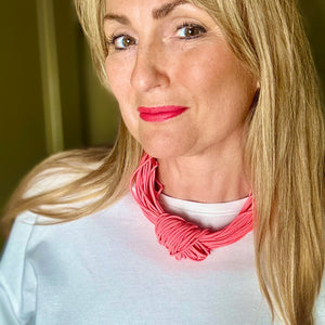 ARABELLA elastic knot choker necklace