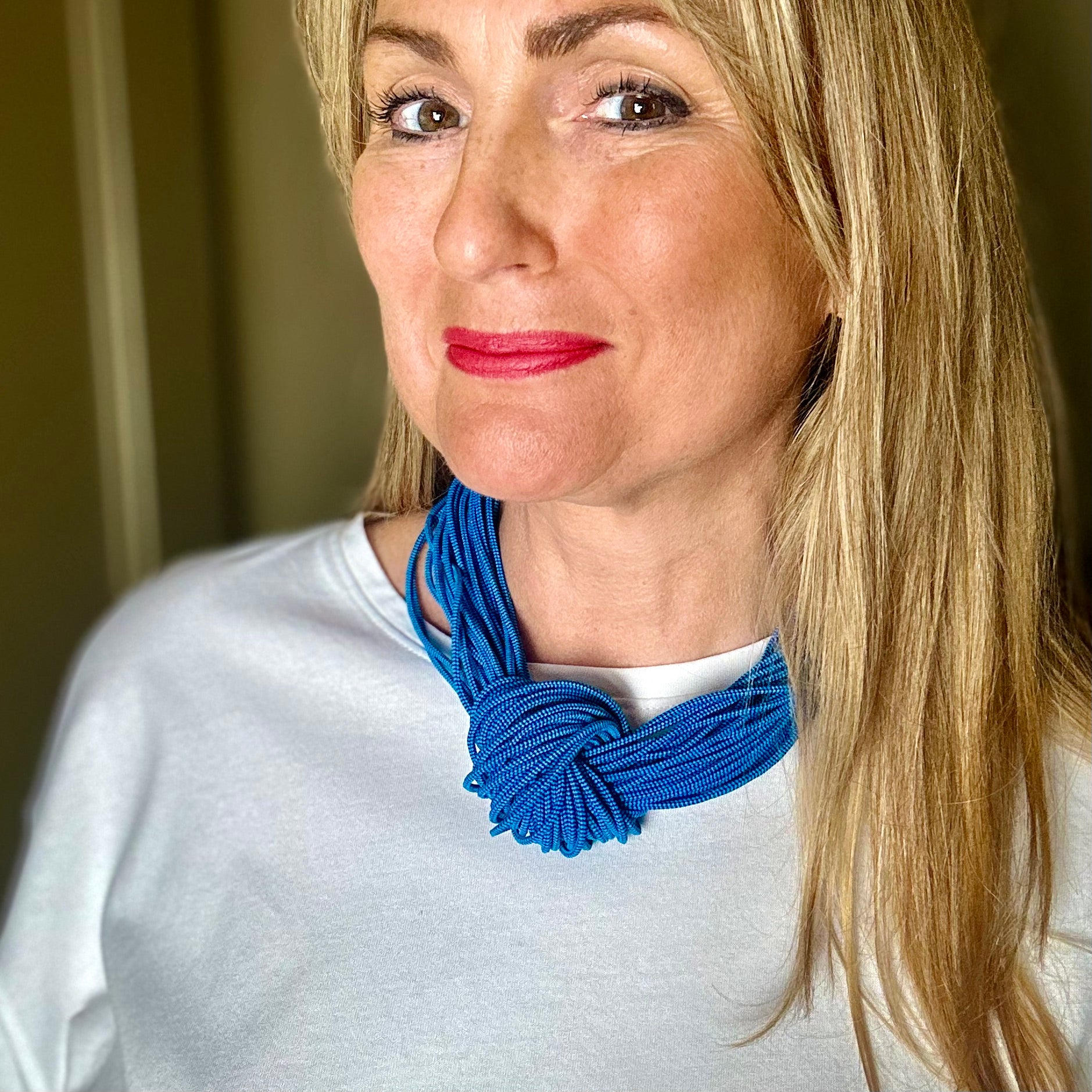 ARABELLA elastic knot choker necklace