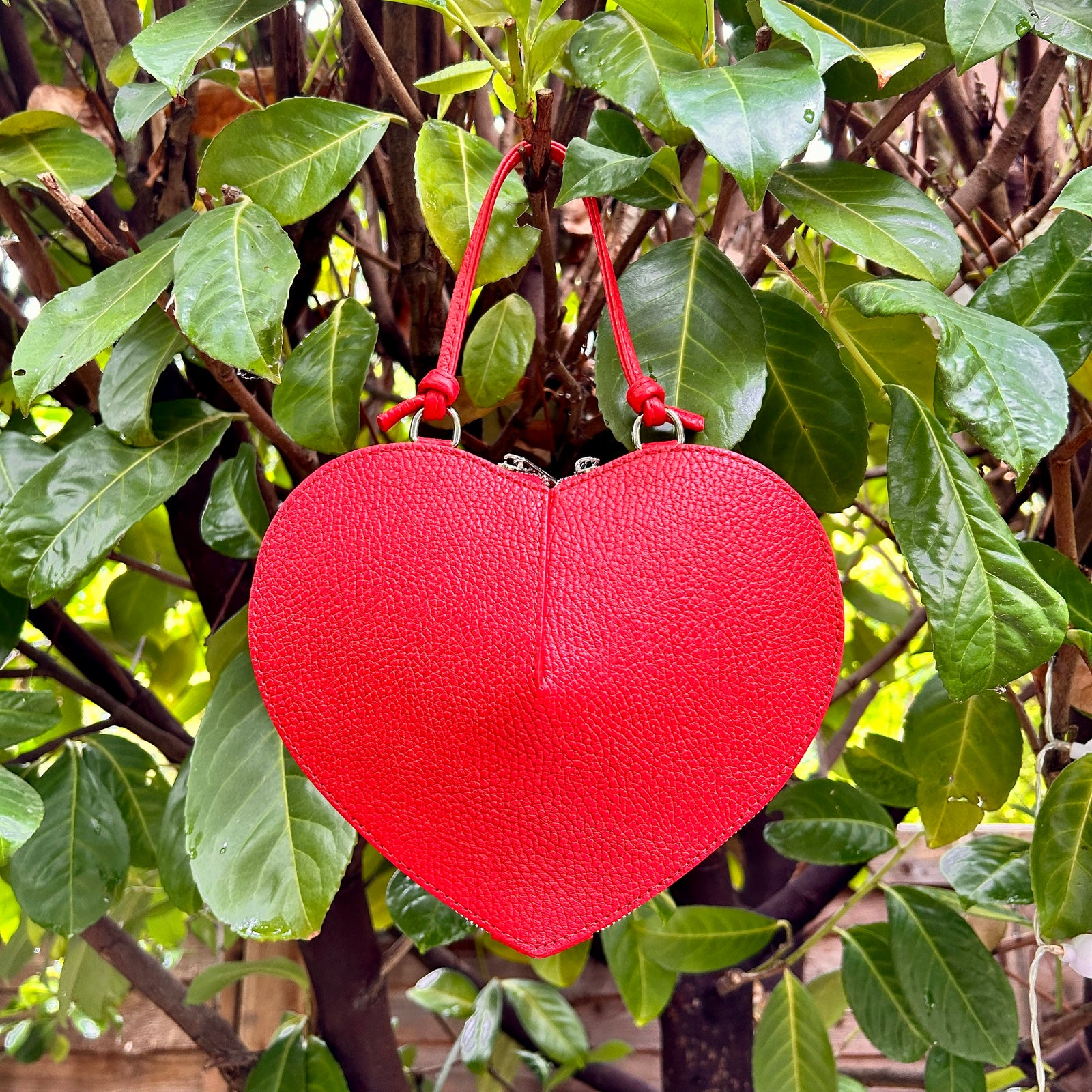 VERONA heart shaped leather handbag