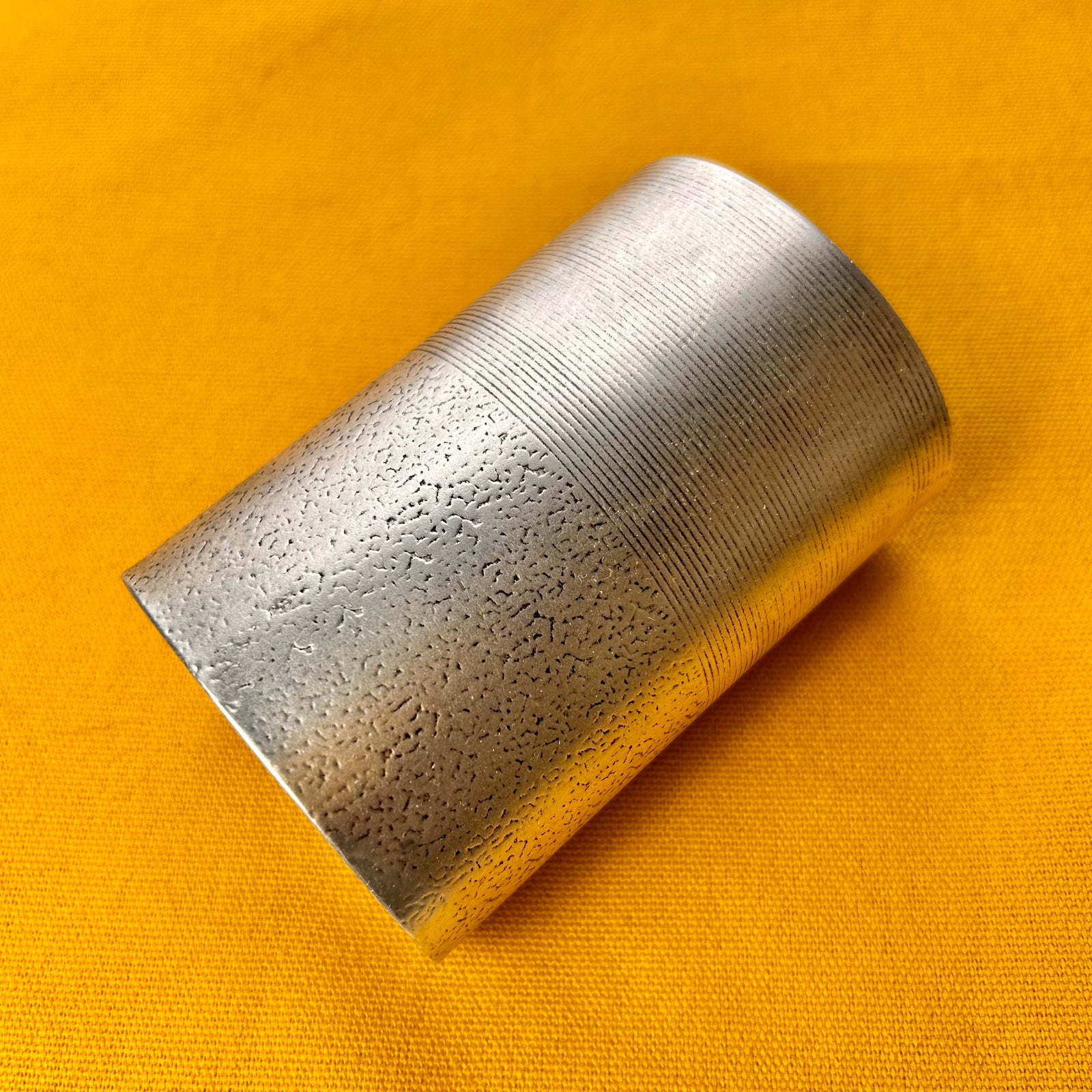 FANNIE long engraved metal statement cuff bracelet