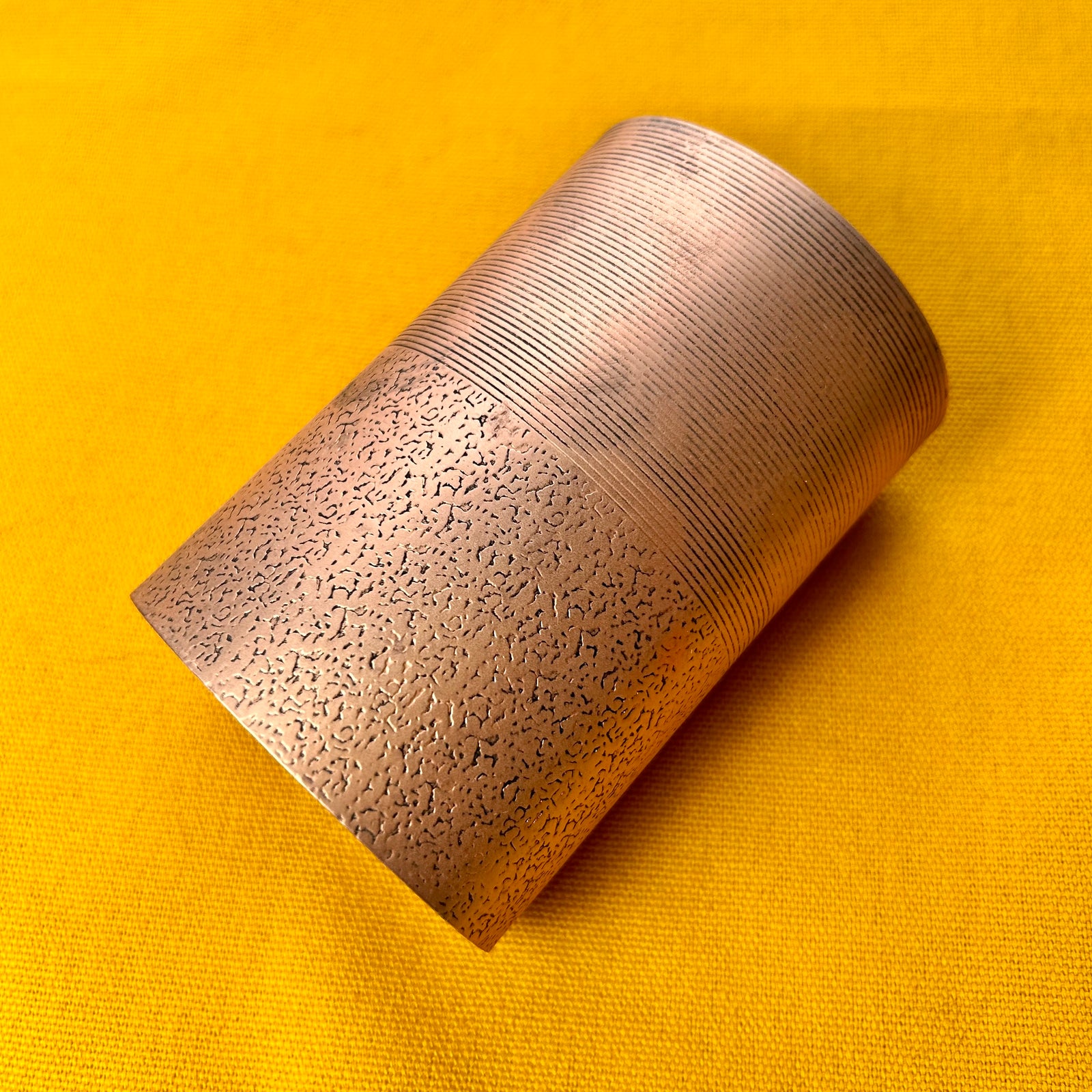 FANNIE long engraved metal statement cuff bracelet