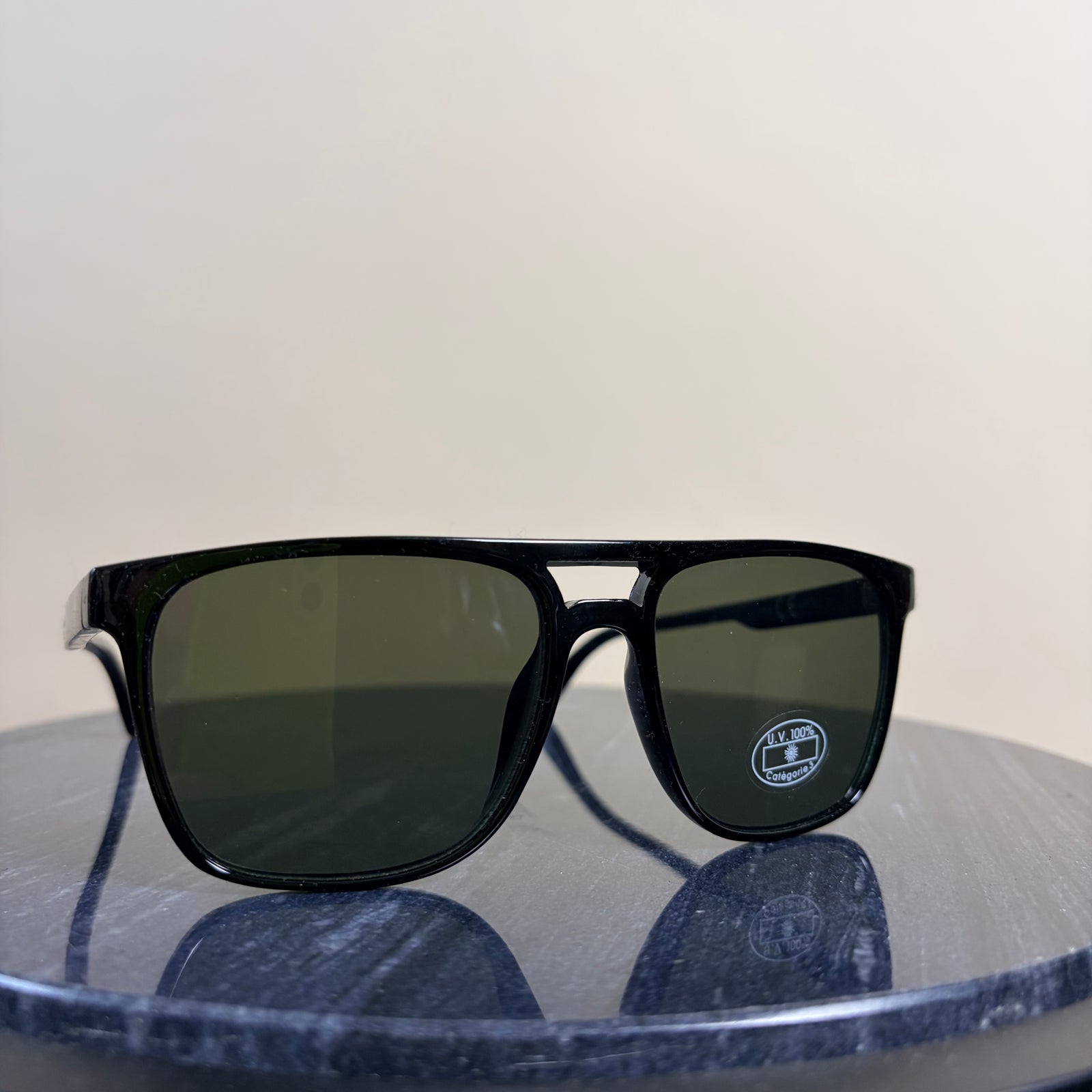 SPAIN brow bar wayfarer style frame men's sunglasses