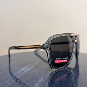 FRANCE aviator style metal brow bar men's sunglasses