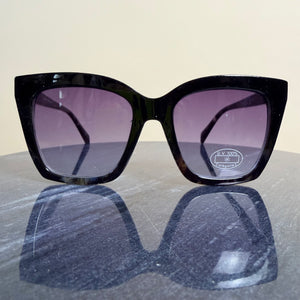 PORTUGAL oversized square frame sunglasses with crystal detail