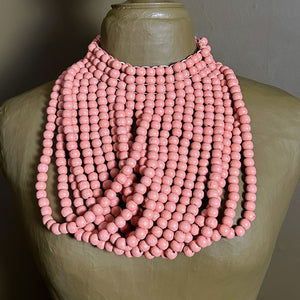 'Rebecca' beaded bib statement necklace