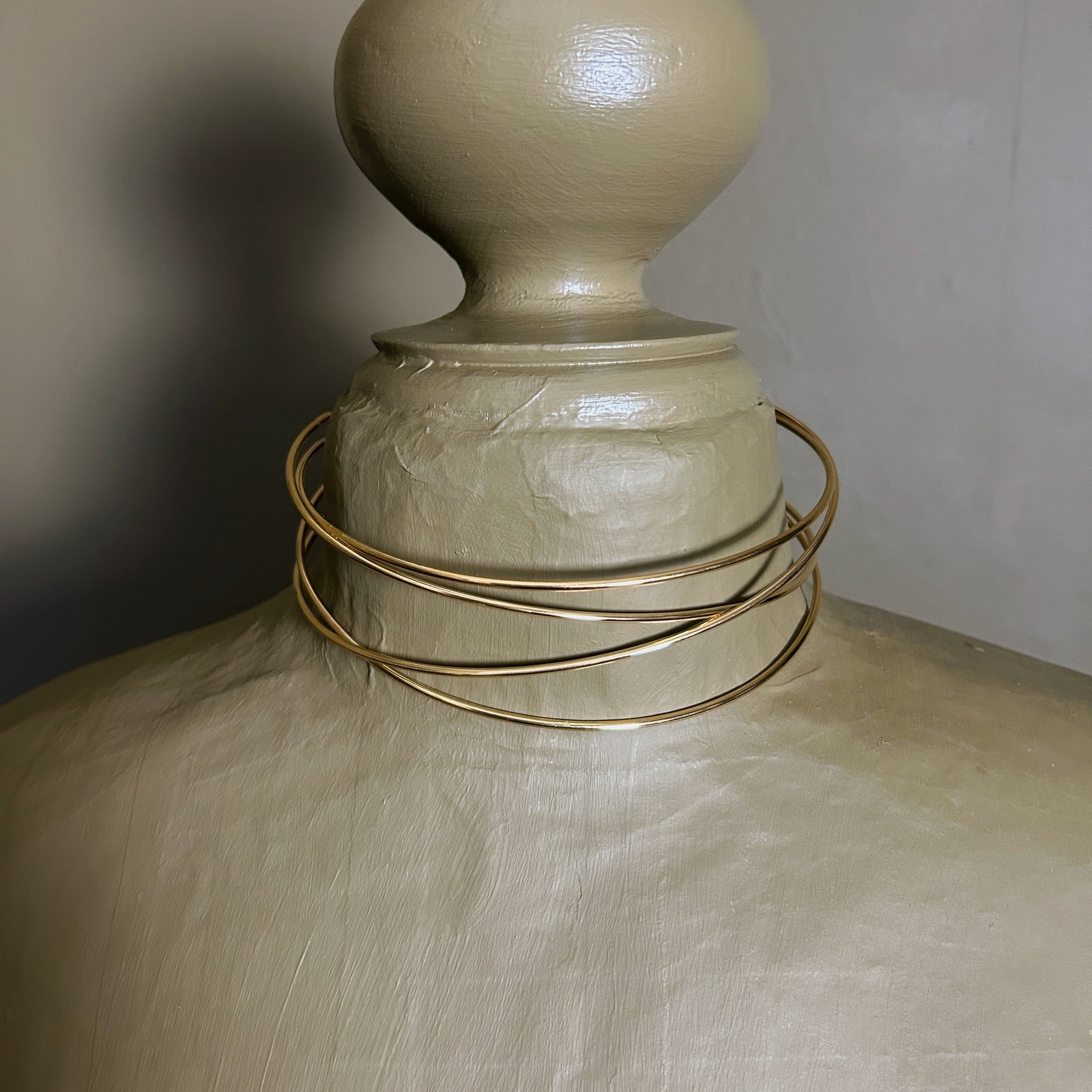 FEARNE metal multi-wire choker necklace