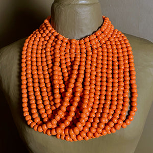 'Rebecca' beaded bib statement necklace