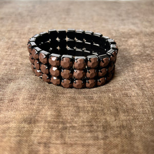 NANCY faceted bead stretch bracelet