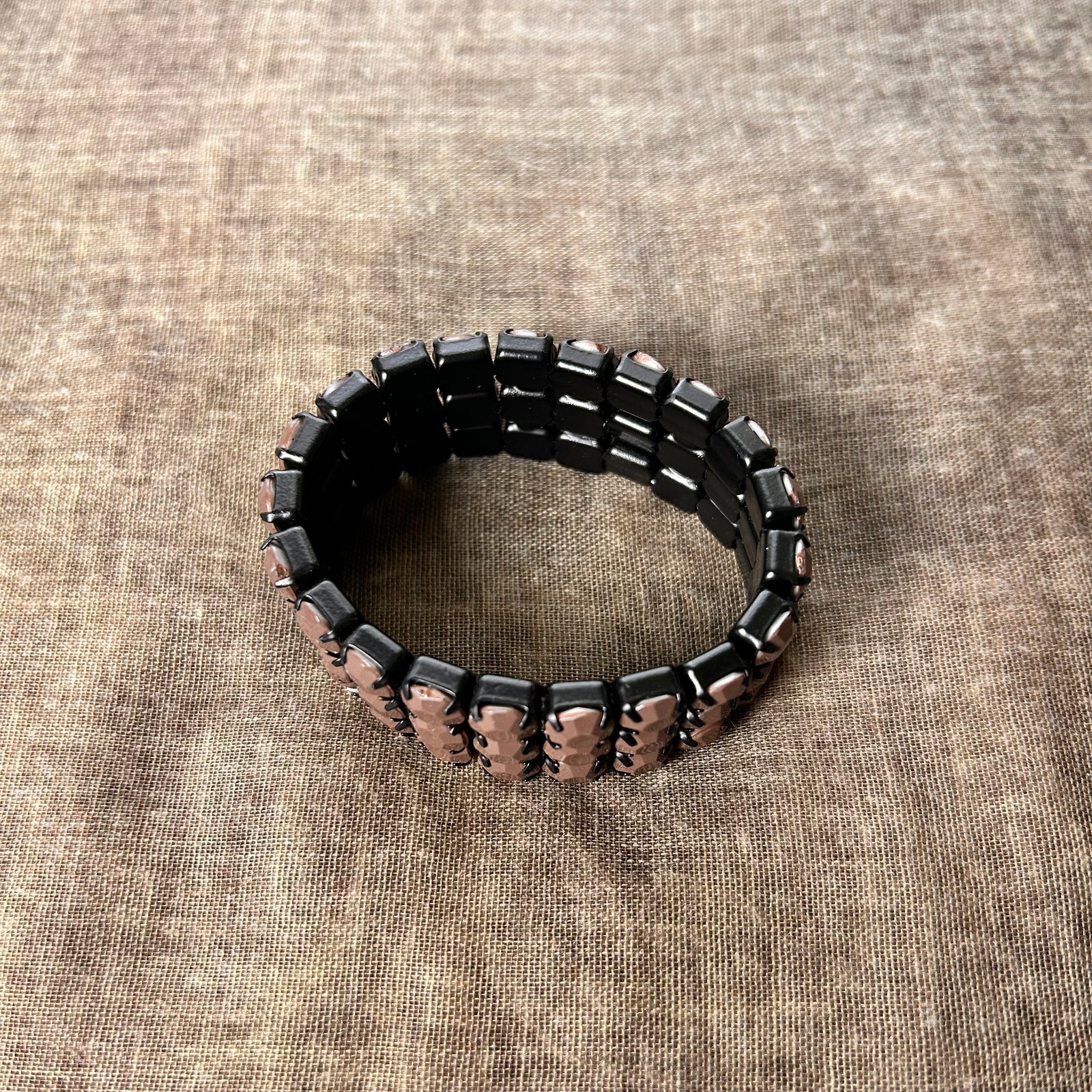 NANCY faceted bead stretch bracelet