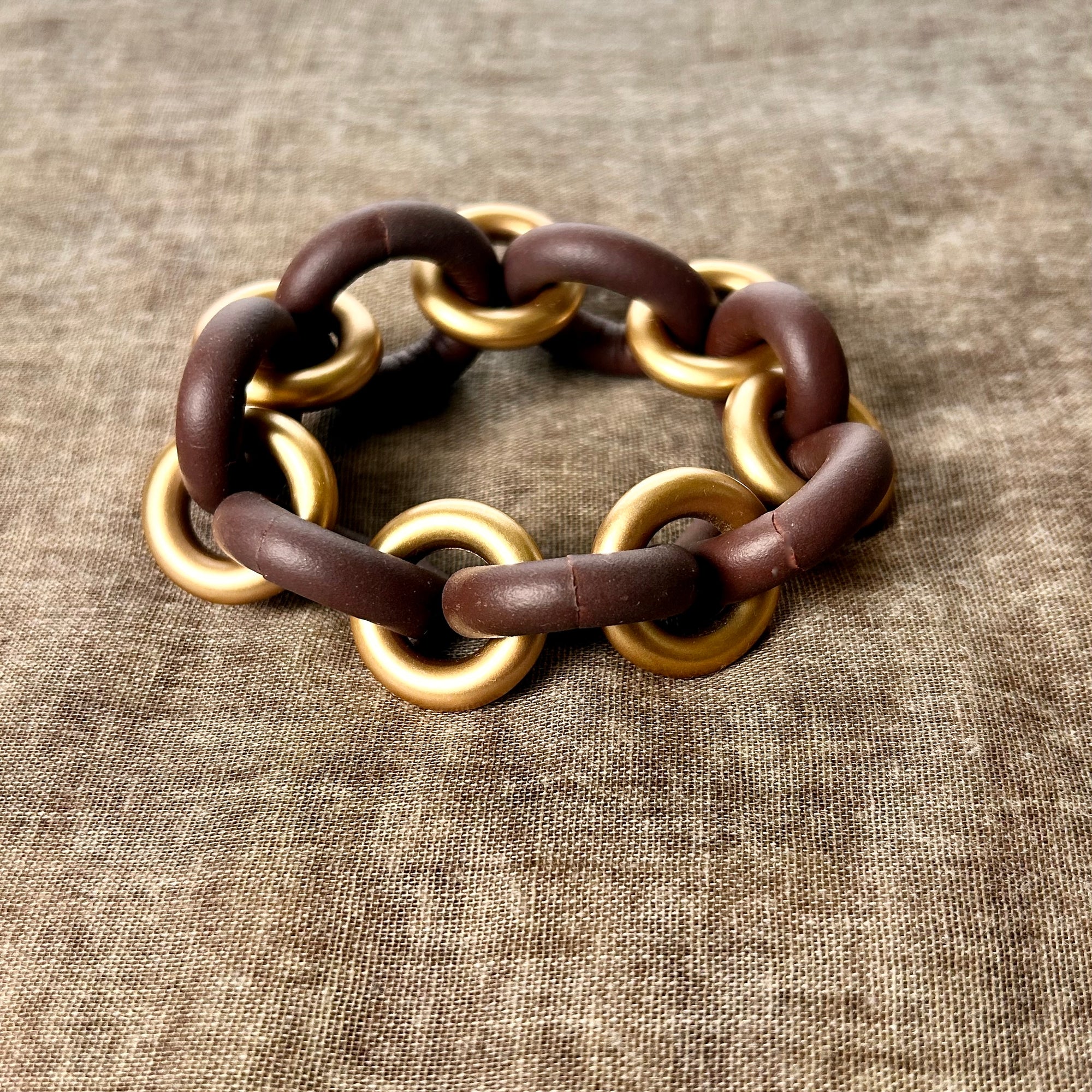 FIONA rubber link stretch bracelet