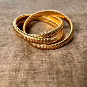 BRIELLE triple steel tubogas bracelet