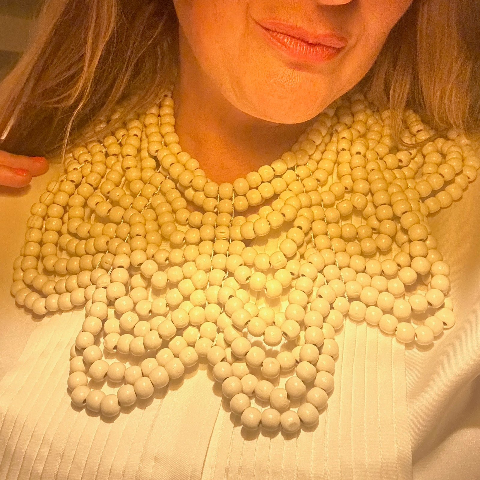 BERTHA beaded collar statement necklace