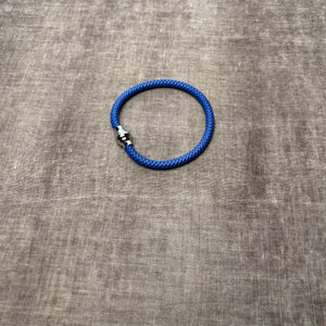 TERRY blue leather men's bracelet