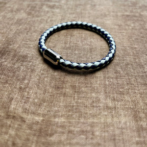 ADAM two blues leather men's bracelet