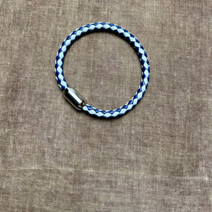 ADAM two blues leather men's bracelet