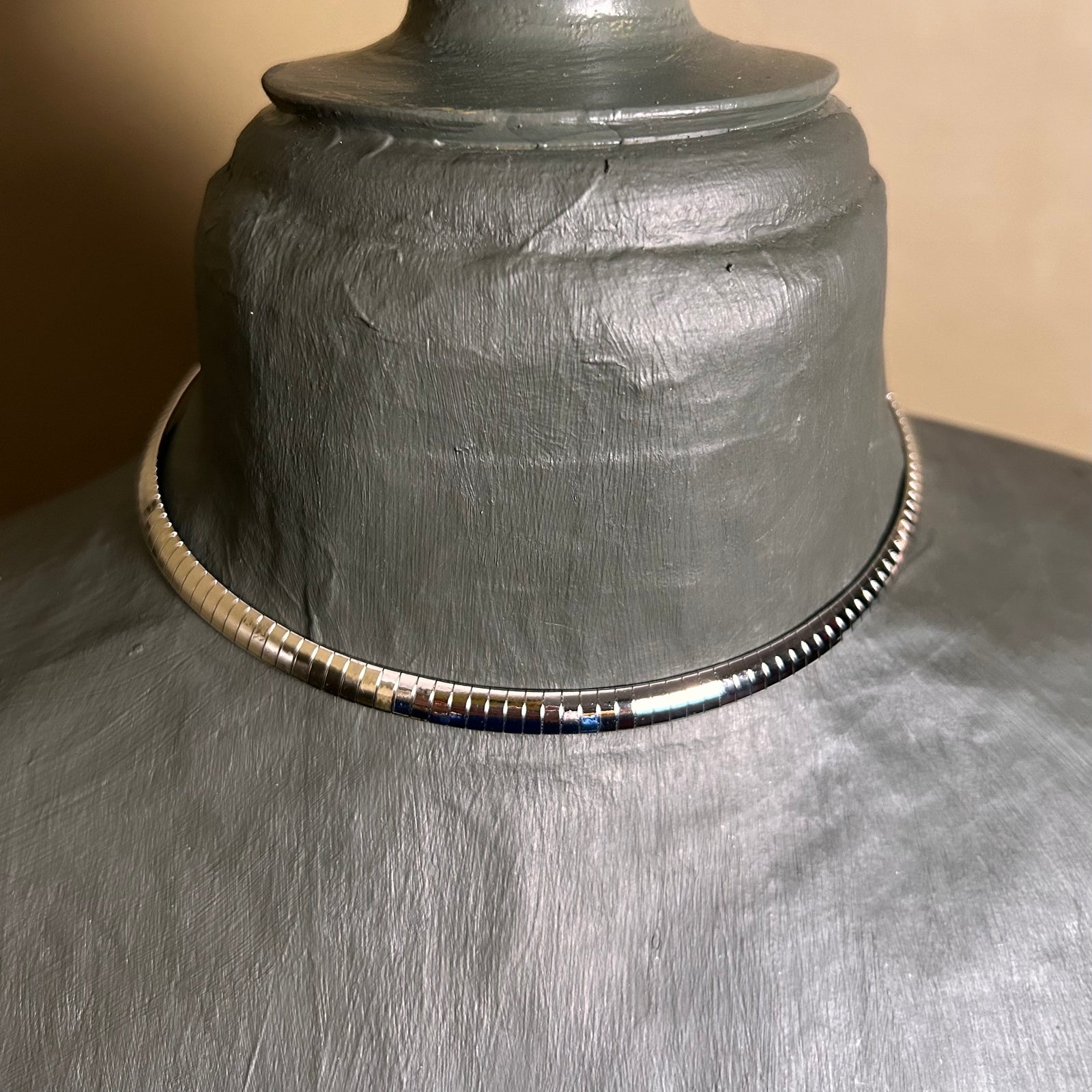 KIRAN mouse tail steel choker necklace