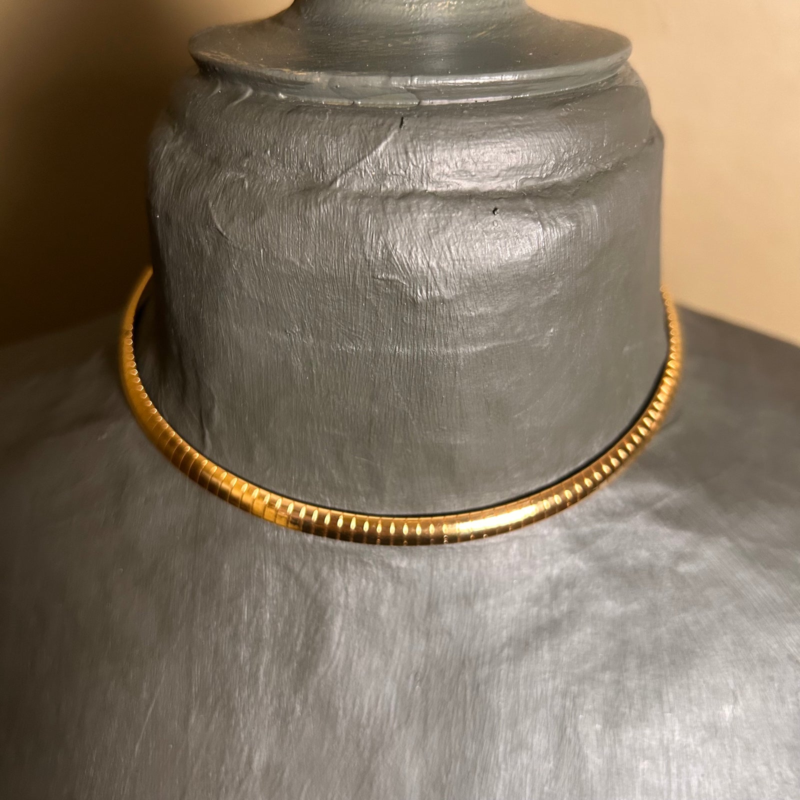 KIRAN mouse tail steel choker necklace