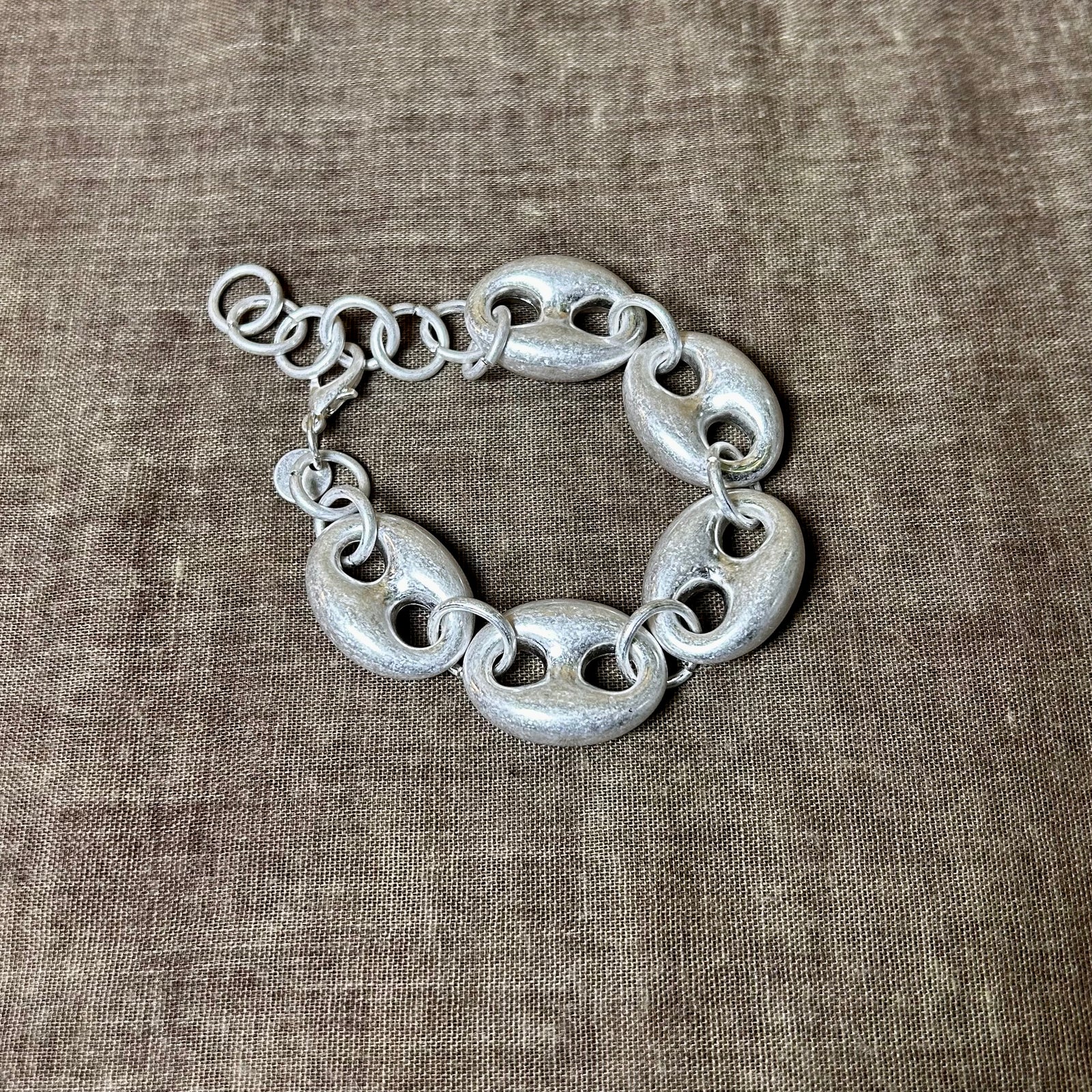 JENNIFER metal hawser link bracelet
