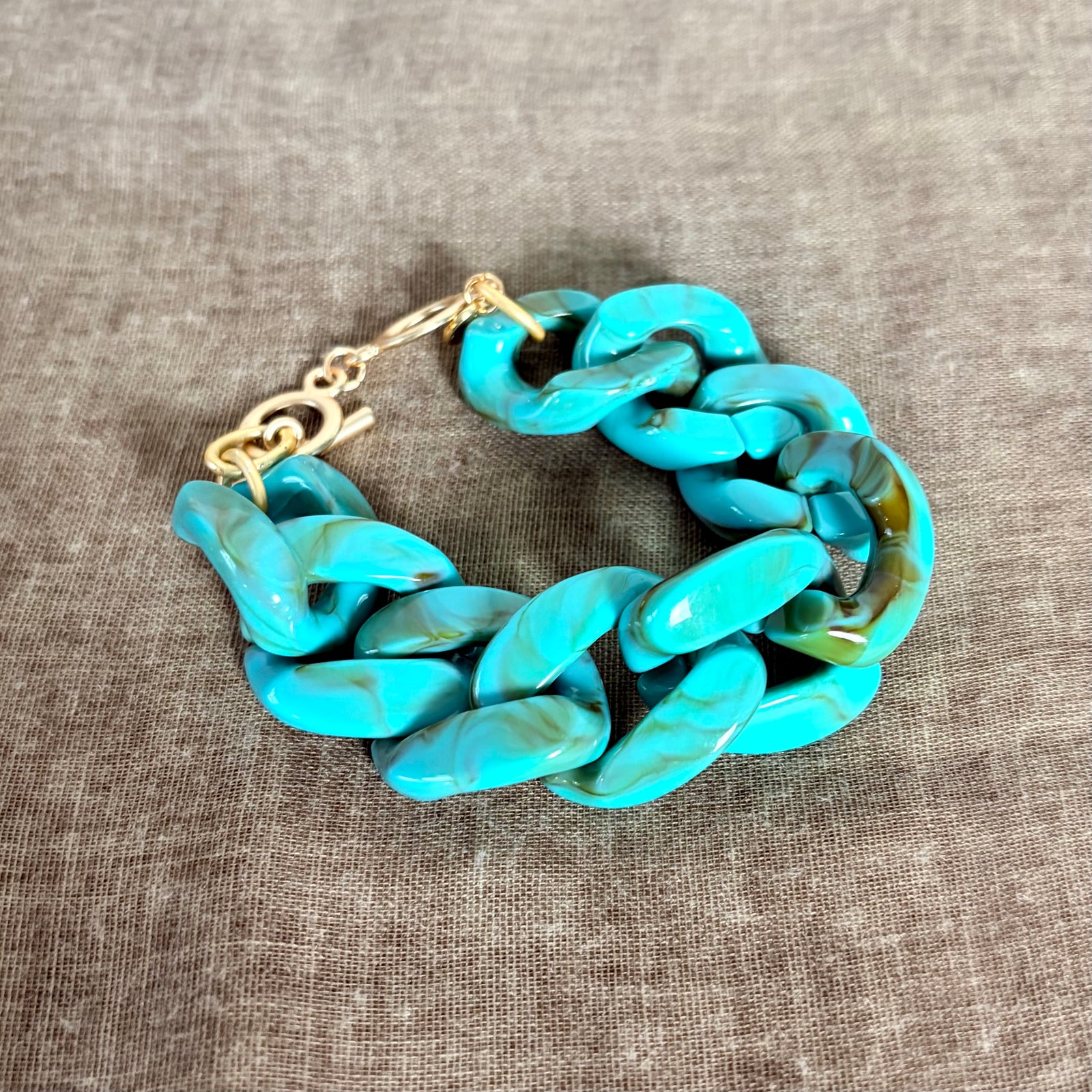 Resin link bracelet 'MADELAINE'