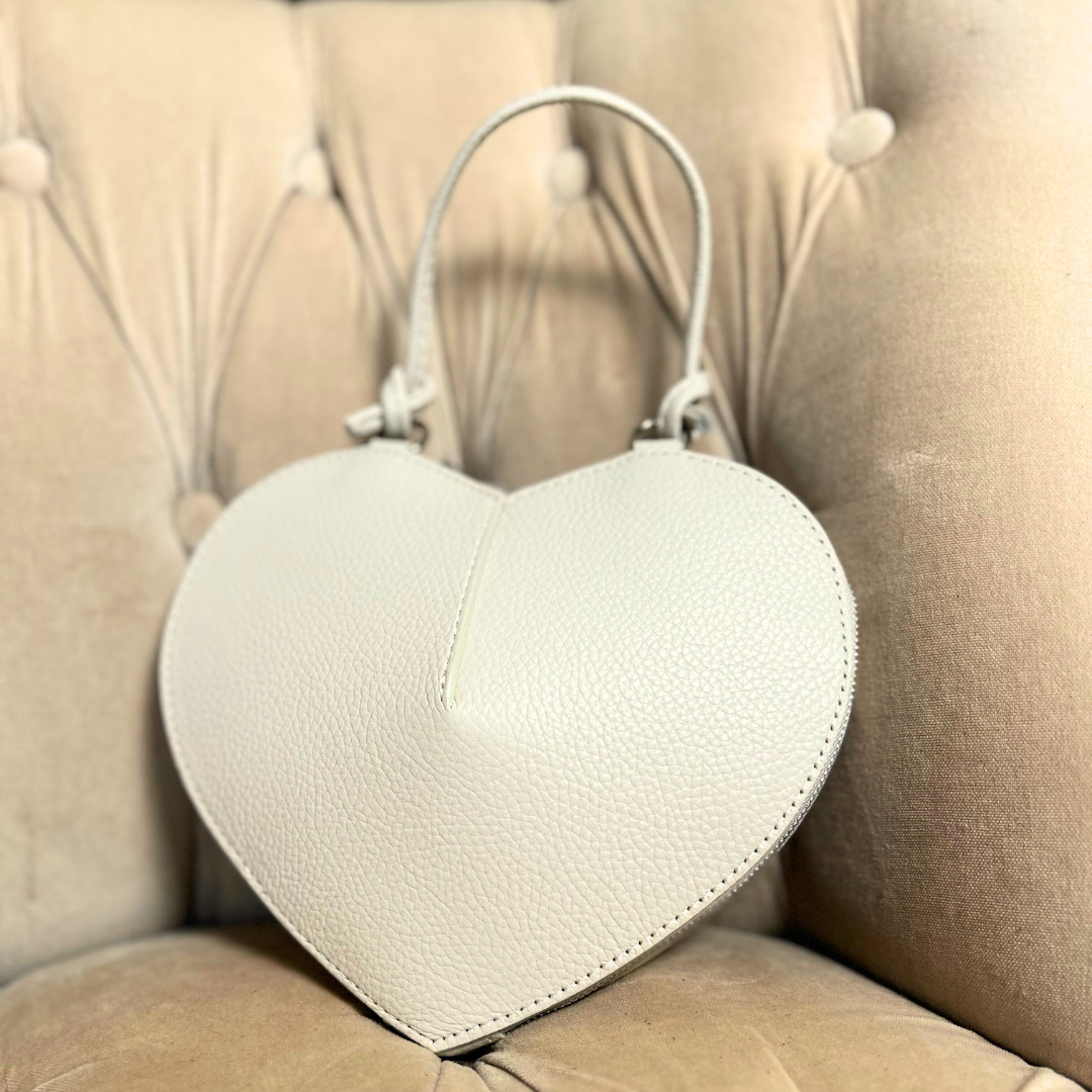 VERONA heart shaped leather handbag