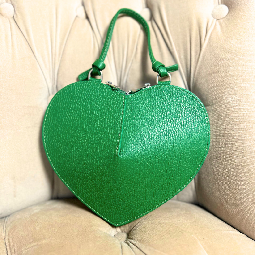 VERONA heart shaped leather handbag