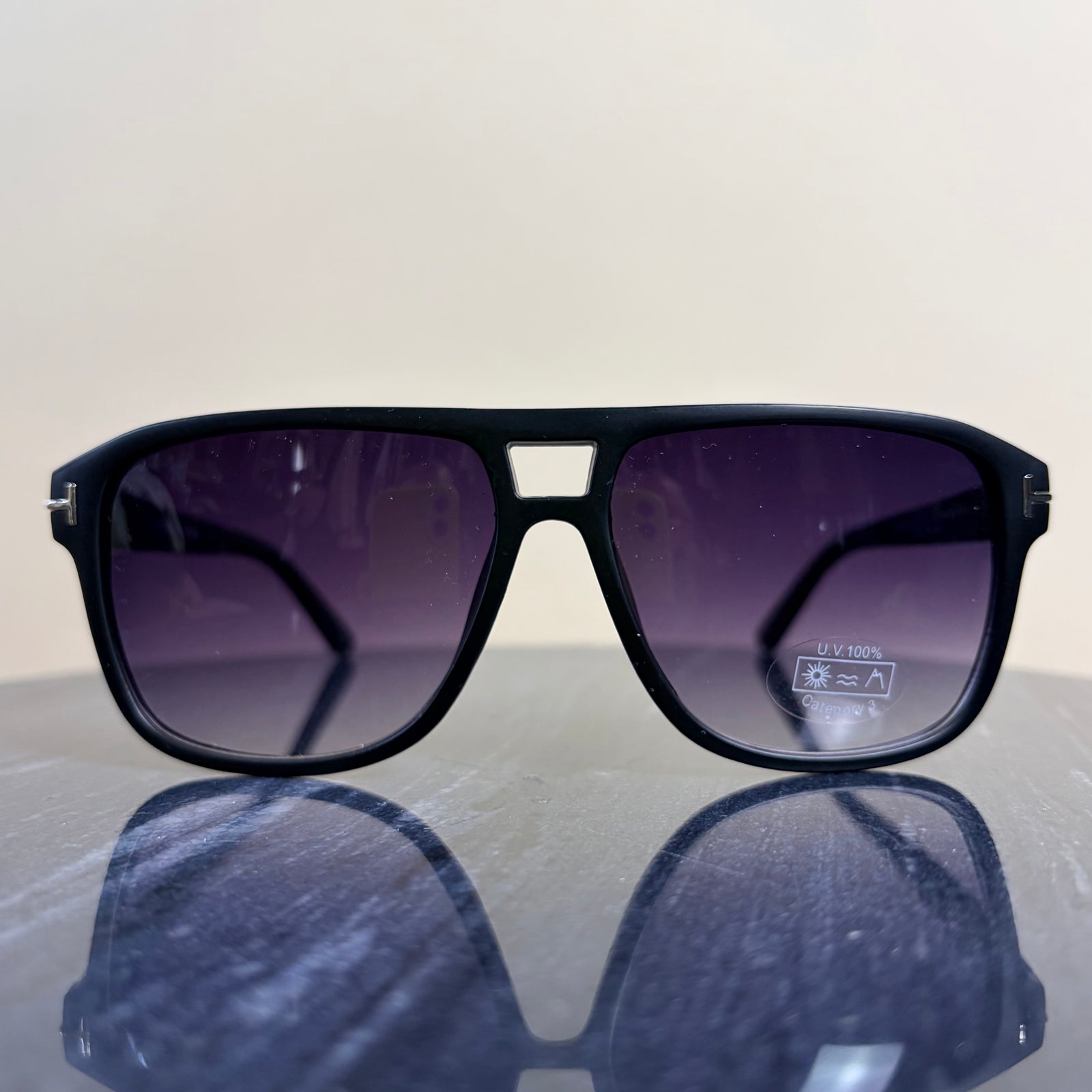 Brow bar rectangle shape mens sunglasses 'NEW ZEALAND'